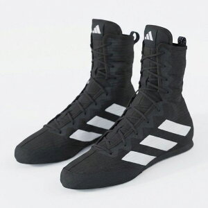 [adidas]�A�f�B�_�X�{�N�V���O�V���[�YBOX HOG 4(JS4684)�R�A�u���b�N/�t�b�g�E�F�A�z���C�g/�R�A�u���b�N