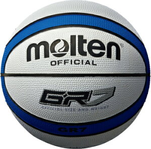 モルテン ゴムバスケットボール7号球 GR7 BGR7-WB ホワイト×ブルー