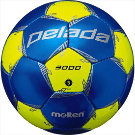 モルテン サッカーボール検定5号球 ペレーダ3000 F5L3000-BL メタリックブルー×蛍光イエロー