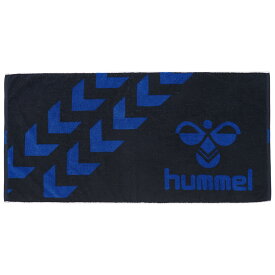 [hummel]ヒュンメルバスタオル(HAA5020)(9063)ブラック×ロイヤルブルー