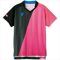 【1点までメール便可】[VICTAS]ヴィクタス男女兼用ゲームシャツV-GS053(031466)(0300)ピンク