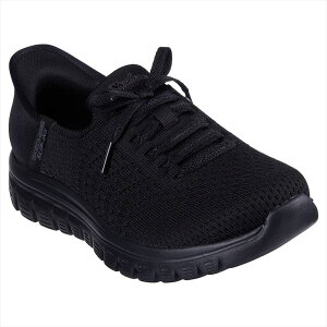 [SKECHERS]�X�P�b�`���[�Y���f�B�[�X�X���b�v�C���Y�����j���O�V���[�YGRACEFUL-FIRST BLUSH(100736)(BBK)�u���b�N
