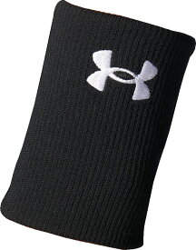 【2点までメール便可】[UNDER ARMOUR]アンダーアーマーUA ニット リストバンド(1364500)(003)ブラック/ホワイト