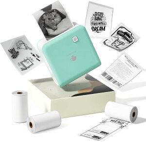 【10%OFFクーポンあり 10.31 23:59迄】ミニプリンター サーマルプリンター スマホ対応 モバイルプリンター Phomemo M02Proフォトプリンター 304dpi 15/25/53mm幅 モノクロ Bluetooth接続 ギフト 受験勉強 ノ