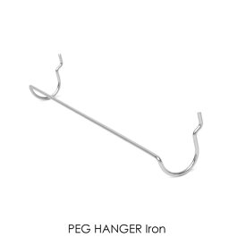 PEG HANGER(Iron) ペグハンガー フック タオルハンガー パーツ シルバー アイアン 鉄 ペグウォール ペグボード ウォールストレージ 壁 収納 amabro アマブロ 壁掛け 壁面収納 DIY インテリア