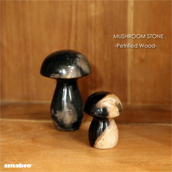 楽天市場】amabro MUSHROOM STONE -Petrified Wood- オブジェ 置物 