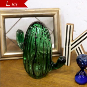 amabro CACTUS GLASS ORNAMENT Pillar L�T�C�Y �K���X �T�{�e�� �I�u�W�F �u�� �C���e���A �O���[��