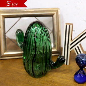 amabro CACTUS GLASS ORNAMENT Pillar S�T�C�Y �K���X �T�{�e�� �I�u�W�F �u�� �C���e���A �O���[��