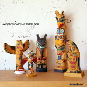 amabro WOODEN CARVING TOTEM POLE g[e|[ IuWF u  CeA 킢 Ebh ؍H ؐ  G  gC   N   ؒ  w̍ EF