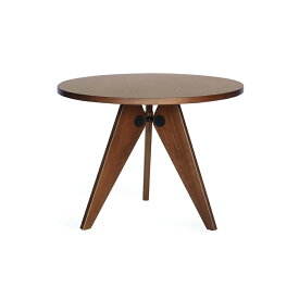 ゲリドン テーブル Φ95 ジャン・プルーヴェ デザイナーズチェア デザイナーズ 北欧 家具 リプロダクト ジェネリック ダイニングテーブル 円卓 ラウンド 丸 おしゃれ ミッドセンチュリー オーク ブラウン Ecom