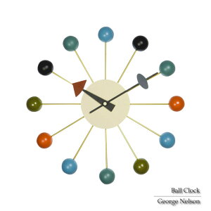 ボール クロック ジョージ・ネルソン デザイナーズ デザイナー 時計 壁・|け 壁掛け時計 ウォールクロック 北欧 リプロダクト ジェネリック おしゃれ ミッドセンチュリー Ecom