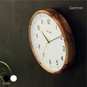 INTERFORM German 時計 壁掛け 電波 アンティーク アナログ 北欧 おしゃれ 雑貨 インテリア ナチュラル 贈り物 結婚祝い 新築祝い 部屋 リビング シンプル ホワイト ブラック CL-4061