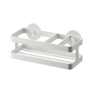 tower タワー スポンジ&ボトルホルダー スポンジホルダー スポンジラック シンク ラック 洗剤 ボトル 浮かす 吸盤 収納 キッチン スポンジ 置き かわいい おしゃれ モダン シンプル 北欧 白