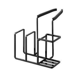 tower タワー 蛇口にかけるスポンジ&ブラシホルダー スポンジホルダー スポンジラック シンク ラック フック 収納 キッチン スポンジ 置き かわいい 蛇口 おしゃれ モダン シンプル 北欧 白