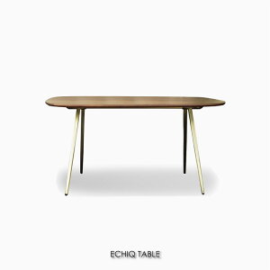 ECHIQ TABLE �G�V�[�N �e�[�u�� 160 �E�H�[���i�b�g �E�H���i�b�g �A�C�A�� �ؐ� �J�t�F�� �J�t�F �_�C�j���O�e�[�u�� �I�[�o�� ����75cm ���E���h �C���_�X�g���A�� �A���e�B�[�N �i�`������ ��