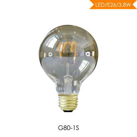 M&A LED エジソン電球 LED電球 フィラメント 電球色 雑貨 おしゃれ インテリア 照明 クリア E26 口金26 20W相当 180lm G80-1S