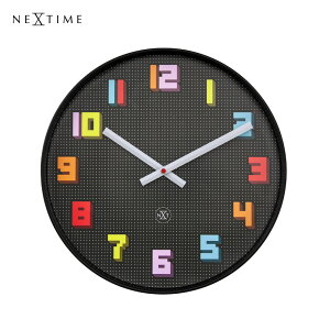 NeXtime Game ネクスタイム 時計 掛け時計 壁掛け 静か 静音 北欧 モダン おしゃれ ミッドセンチュリー デザイナー ホテルライク アンティーク かわいい アナログ リビング インテリア シンプル