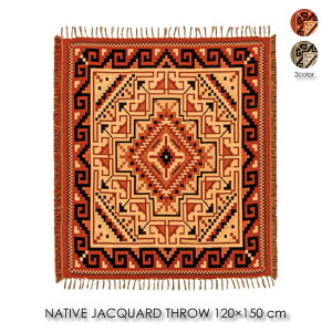 EL PASO NATIVE Jacquard Throw 120×150cm O uPbg \t@Jo[ lCeBu k ~ IW O[  AN |GXe 唻   tW