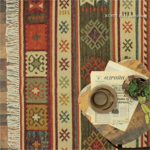 RugRu RUSTY RUG 140×200cm ���O ���O�}�b�g �L���� �u���E�� �x�[�W�� �ʔN �N�� �V�R�f�� �� �R�b�g�� �E�[�� ���� �k�� �����` �I�[���V�[�Y�� ������� ���킢�� ���r���O �_�C�j���O �q������ 