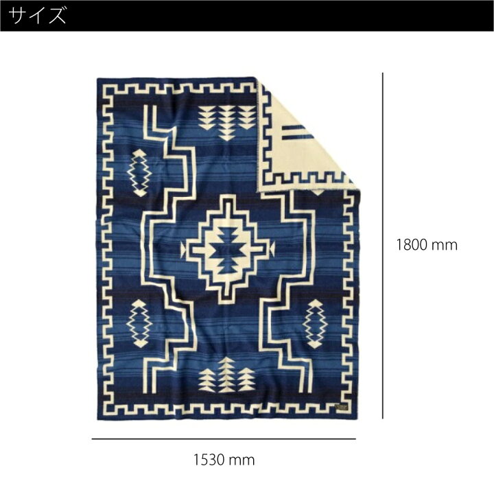 楽天市場】【即納】BASSHU Wool Blanket Jacquard BLUE ウール 