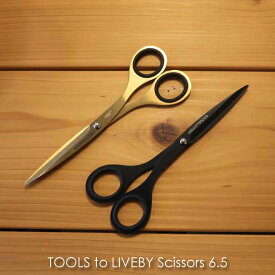 TOOLS to LIVEBY Scissors 6.5 はさみ ハサミ 文房具 シザース おしゃれ ゴールド 金 ブラック 黒 ステンレス アンティーク レトロ 事務用品 インテリア 雑貨 デザイン かわいい ギフト プレゼント 贈り物 tl008