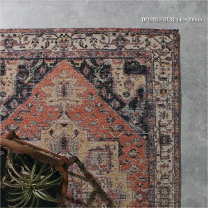 y[zRugRu DORRIS RUG 140×200cm O O}bg bh lCr[ ʔN N VRf  Rbg  k ` I[V[Y  킢 rO _CjO g[ lCeBu