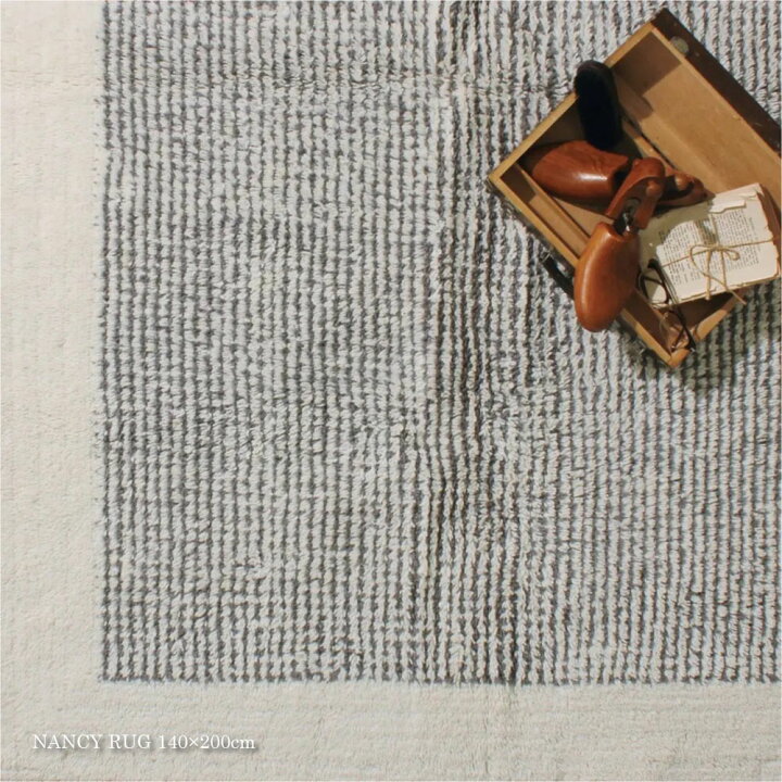 楽天市場】RugRu NANCY RUG 140×200cm ラグ ラグマット 通年 年中 