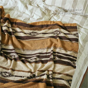 BasShu Cotton Pile Blanket Native Border BROWNiLjpC uPbg ^IPbg uE {[_[ Y {  VO 100%  lp y ėp 唻 \t@[ VRf k AEgh