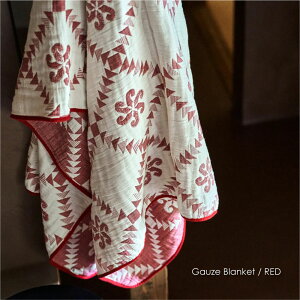 BasShu Gauze Blanket RED K[[ uPbg bh ^IPbg K[[Pbg 140cm t ėp T}[  }`Jo[ VO 􂦂 Rbg 100% 唻 \t@ xbh VRf k AEg