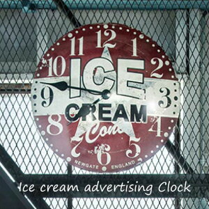 NEW GATE Ice cream advertising Clock NbN AeB[N g  j[Q[g fUC Ǌ| v CeA G |v |v 傫