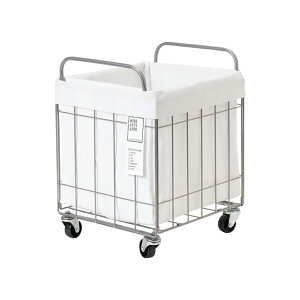 yDGY [zBRID WIRE ARTS & PRO FOLDING LAUNDRY SQUARE BASKET with CASTER 40L WIDE h[oXPbg  JS [ ܂ ܂肽 C[ k  _  J[g O[ zCg 