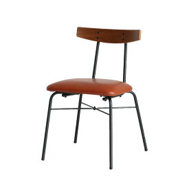 anthem Chair(adap) チェア ダイニングチェア 椅子 イス 在宅 テレワーク 在宅ワーク リモートワーク 勉強 北欧 インダストリアル アンティーク シンプル ウォールナット 合皮 レザー 合成皮革 北欧 木製 木 ウッド おしゃれ かわいい アイアン 脚 一人暮らし ANC-3227BR