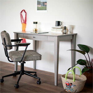 デスク ウッディライトグレー 書斎 机 アンティーク 収納 引き出し 奥行55 幅90cm 90cm 幅 パソコンデスク デスク 書斎机 勉強机 木 木製 天然 テレワーク 在宅勤務 在宅ワーク 在宅 おしゃれ 北