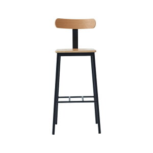 ネーダS カウンター チェア 椅子 イス 背もたれ付き 背もたれ バーチェア 70cm カフェ ウッド 木 木製 スチール アイアン 鉄 脚 ロビー 家具 おしゃれ 可愛い 北欧 シンプル モダン 業務用 ナチ