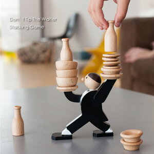 KIKKERLAND Donft Tip The Waiter Stacking Game {[hQ[ p[eB[Q[ l q ؐ Ebh  CeA G fUC 킢 Mtg v[g 蕨