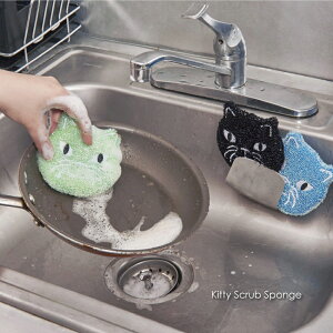 KIKKERLAND Kitty Scrub Sponge X|W H Lb` VN L Lbg lR ˂ G CeA ObY v[g Mtg X|WZbg 􂢕 킢