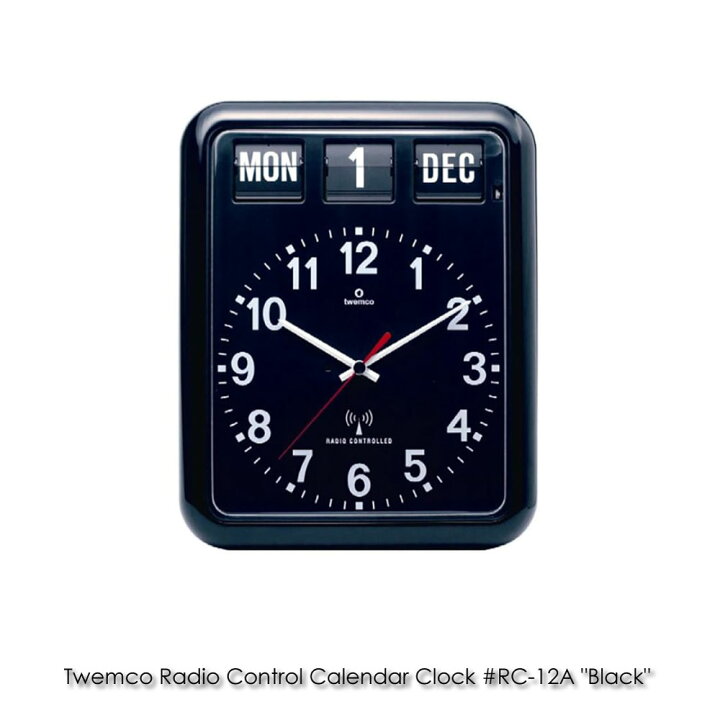 楽天市場】Twemco Radio Control Calendar Clock #RC-12A 