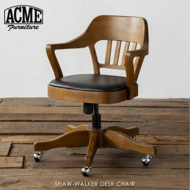 ACME FURNITURE SHAW WALKER DESK CHAIR ショーデスクチェア オフィスチェア 椅子 肘付 家具 おしゃれ アンティーク 背もたれ 可愛い 合皮 キャスター 高さ調節 北欧 在宅勤務 在宅ワーク テレワーク