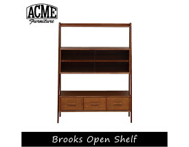 ACME FURNITURE アクメファニチャー BROOKS OPEN SHELF ブルックスオープンシェルフ 収納 シェルフ 棚 引き出し ガラス 無垢 ウッド 木製 アメリカン