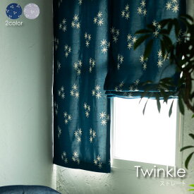 ＼ポイント最大36倍 27日 1:59まで／【ストレート】WAVE SALAD Twinkle オーダーカーテン カーテン オーダーメイド 星 寝室 遮光 おしゃれ 北欧 かわいい モダン 西海岸 ヴィンテージ 全2色
