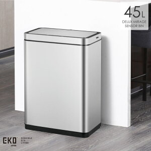 EKO �f���b�N�X�~���[�W���Z���T�[�r�� 45L 45���b�g�� �S�~�� ���ݔ� �_�X�g�{�b�N�X �X���� �Z���T�[ �X�e�����X USB �[�d �ӂ��t�� ���� �� �����Ȃ� �����J�� ���� �d�� �C���e���A �������