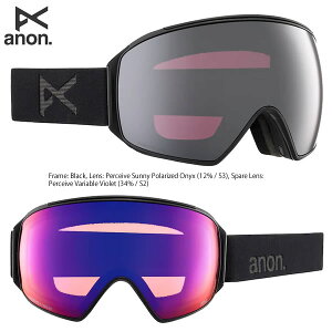 24-25 ANON ゴーグル M4(球面) 偏光レンズ LOW BRIDGE FIT ボーナスレンズ+MFIマスク 23909100: 正規品/アノン/スノーボード/メンズ/スノボ/snow