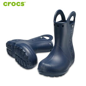 「全品5-10倍 6月3日08時迄」子供用 CROCS レインブーツ Handle It Rain Boot 12803: 正規品/クロックス/ジュニア/キッズ/cat-fs