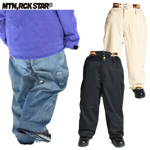 「全品5-15倍 27日08時迄」23-24 MOUNTAIN ROCK STAR パンツ NEW SCHOOL PANTS: 正規品/ユニセックス/スノーボードウエア/マウンテンロックスター/snow