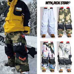 y\񏤕iz25-26 MOUNTAIN ROCK STAR pc PARACHUTE PANTS: Ki/jZbNX/Xm[{[hEGA/}EebNX^[/snow