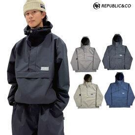 【予約商品】24-25 REPUBLIC&CO ジャケット TRAIL PULLOVER JACKETT: 正規品/メンズ/スノーボードウエア/リパブリック/snow