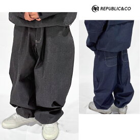 「全品10倍 11日02時迄」【予約商品】24-25 REPUBLIC&CO パンツ BUGGY DENIM PANTS: 正規品/メンズ/スノーボードウエア/リパブリック/snow