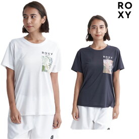 「全品5-10倍 22日08時迄」【ゆうパケット】24SS ROXY ラッシュガードTシャツ SIMPLY BOTANICAL S/S RASH RLY241036: 正規品/レディース/ロキシー/半袖/surf