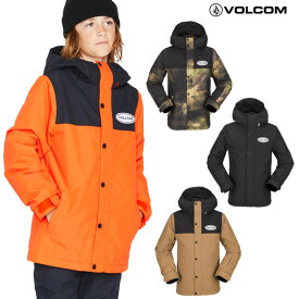 「全品5-10倍 6月3日08時迄」22-23 子供用 VOLCOM ジャケット STONE.91 INSULATED JACKET I0452302: 正規品/ジュニア/キッズ/ボルコム/スノーボードウエア/ウェア/スノボ/snow