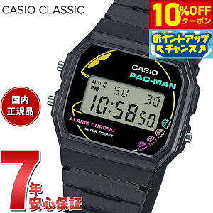 �y10%OFF�N�[�|���I���G���g���[�Ń|�C���g+2�{�I�{������I�z�J�V�I �N���V�b�N CASIO CLASSIC �p�b�N�}�� �R���{ �f�W�^�� �r���v F-91WPC-1AJR PAC-MAN